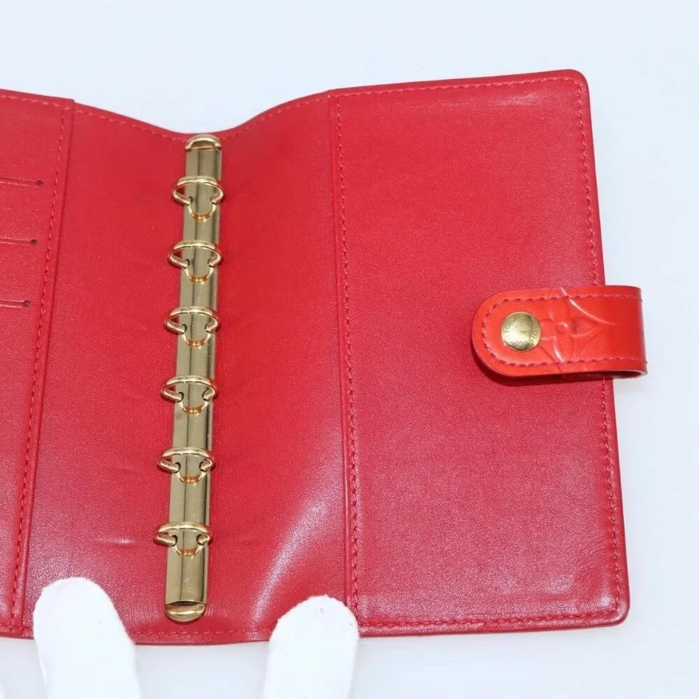 LOUIS VUITTON Monogram Vernis Agenda PM Planner Cover Rouge